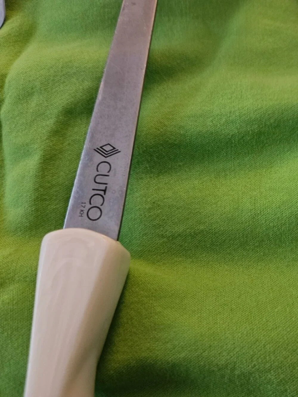 Vintage CUTCO White Pearl Lot Of 3 Spatula Ladle Serving Spoon READ
